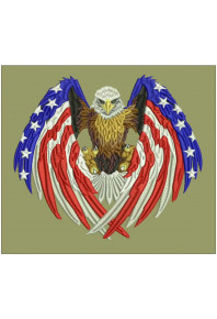Pet075 - Big Flag wings American eagle